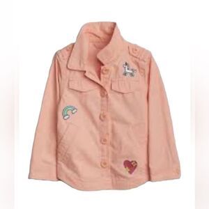 Gap Girls Kids Shirt Coral Jacket(Size 5yrs)